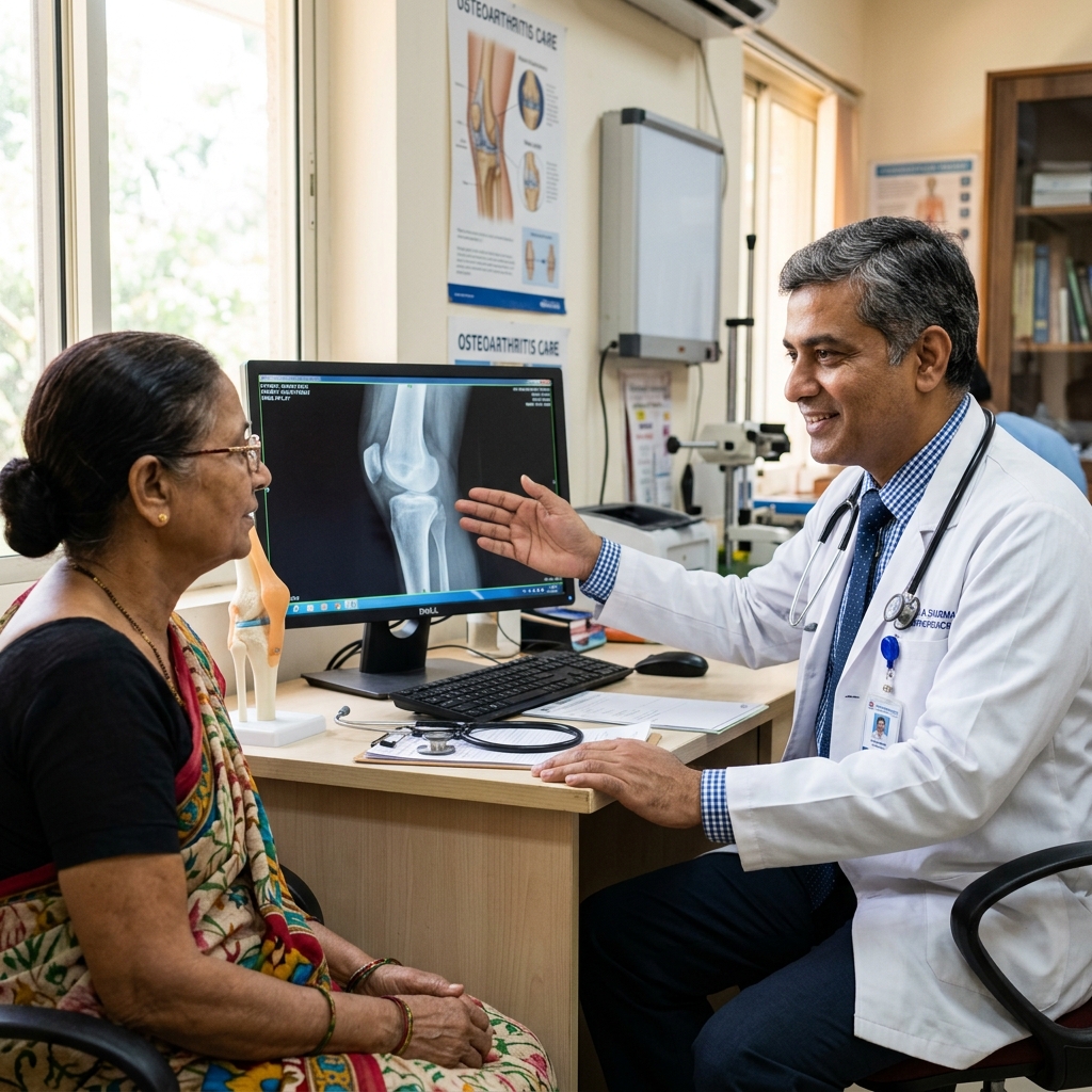 Doctor treating patient