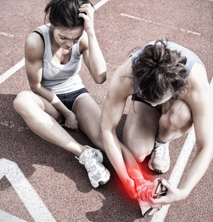 composite-image-woman-caring-about-runner-with-sports-injury_1134-13877